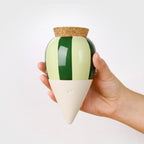 Olla - Striped Green and Green - Piece - Pepin