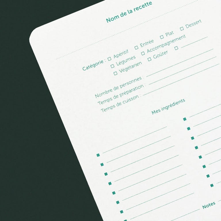 Carnet de recettes Wonderland