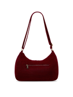Sac bandoulière Rosa - Velours bordeaux Hindbag – vue 3
