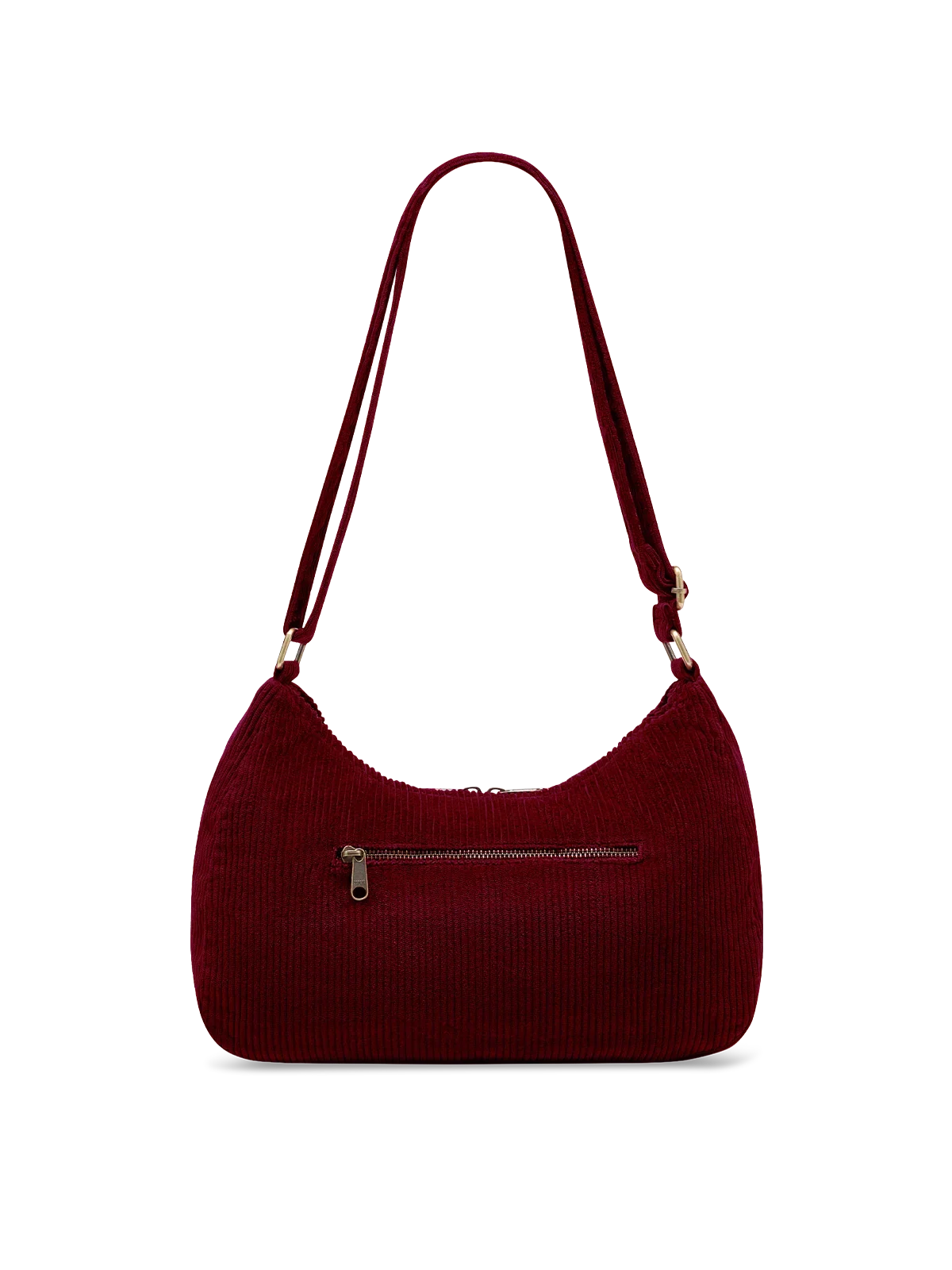 Sac bandoulière Rosa - Velours bordeaux Hindbag – vue 3
