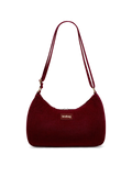 Sac bandoulière Rosa - Velours bordeaux Hindbag