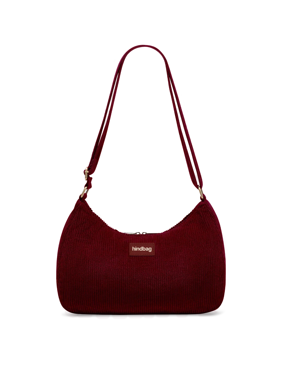 Sac bandoulière Rosa - Velours bordeaux Hindbag