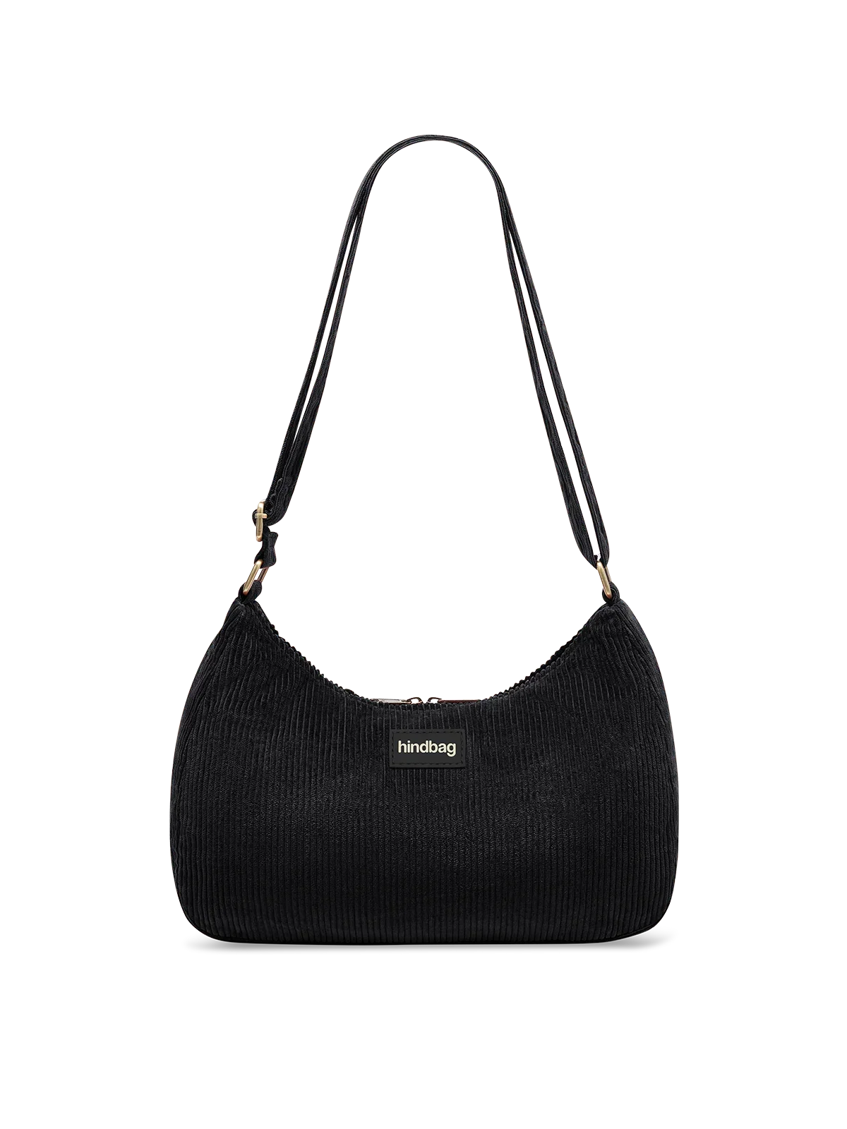 Sac bandoulière Rosa - Velours noir Hindbag