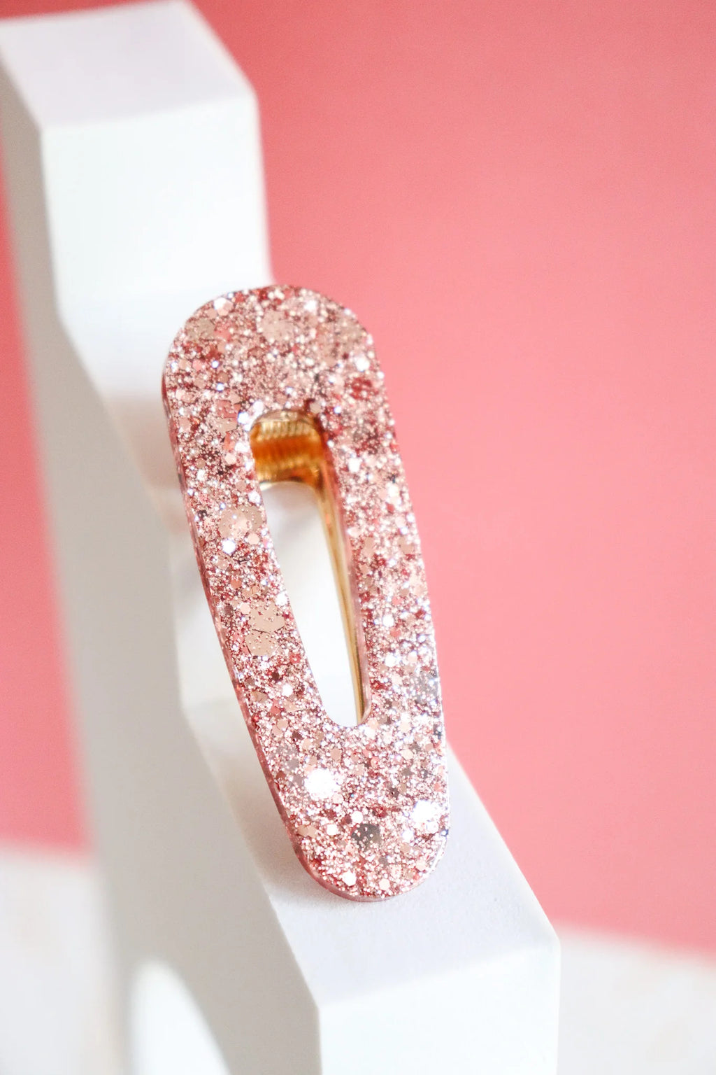 Sequin triangle hair clip