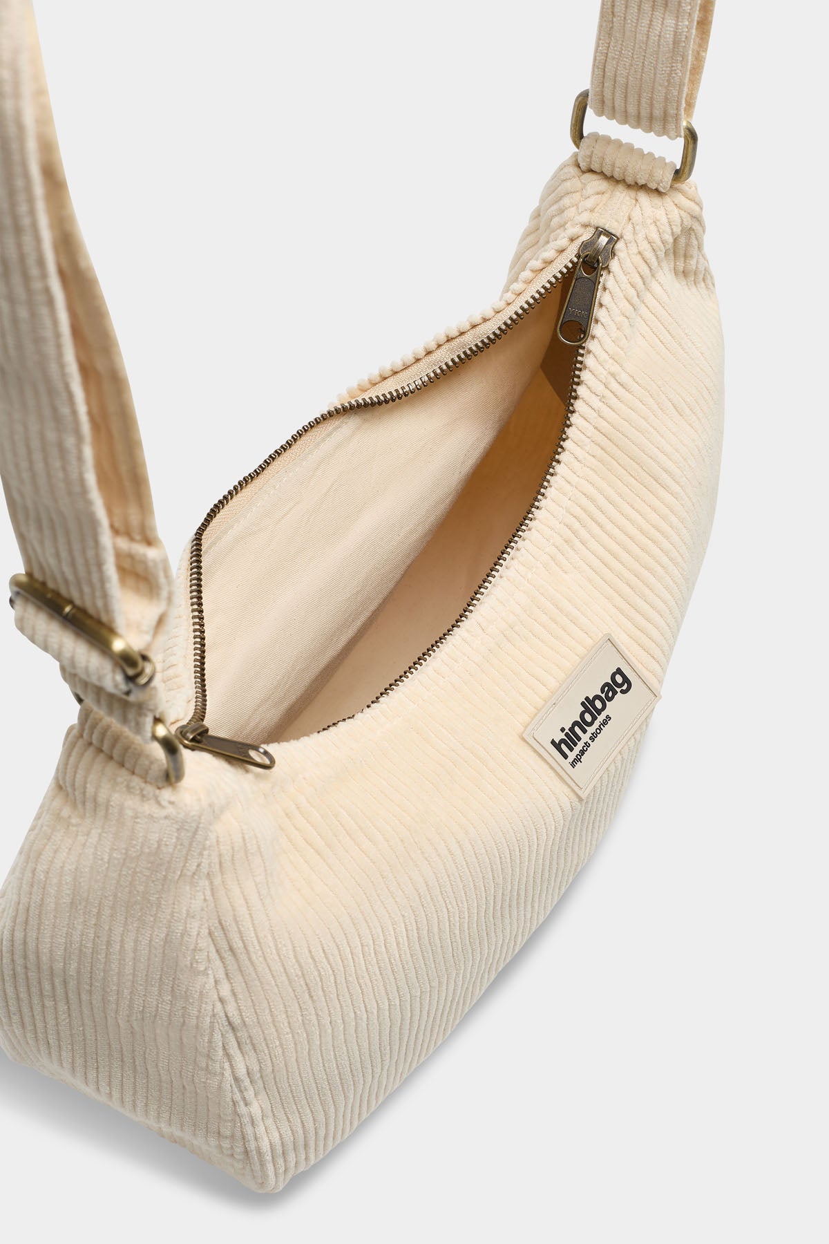 Sac bandoulière Rosa - Velours crème Hindbag – vue 2
