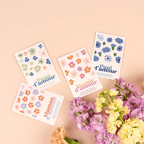 Sachet de graines avec message