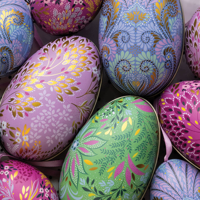 Oeuf Métal garni de billes Céréales Chocolat Lait Caramel