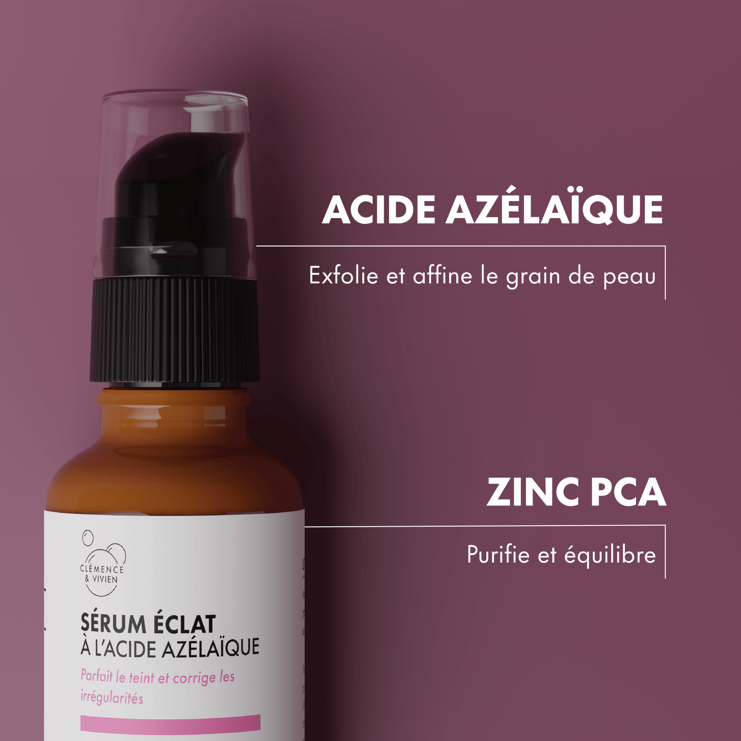 Sérum éclat à l'acide azélaïque