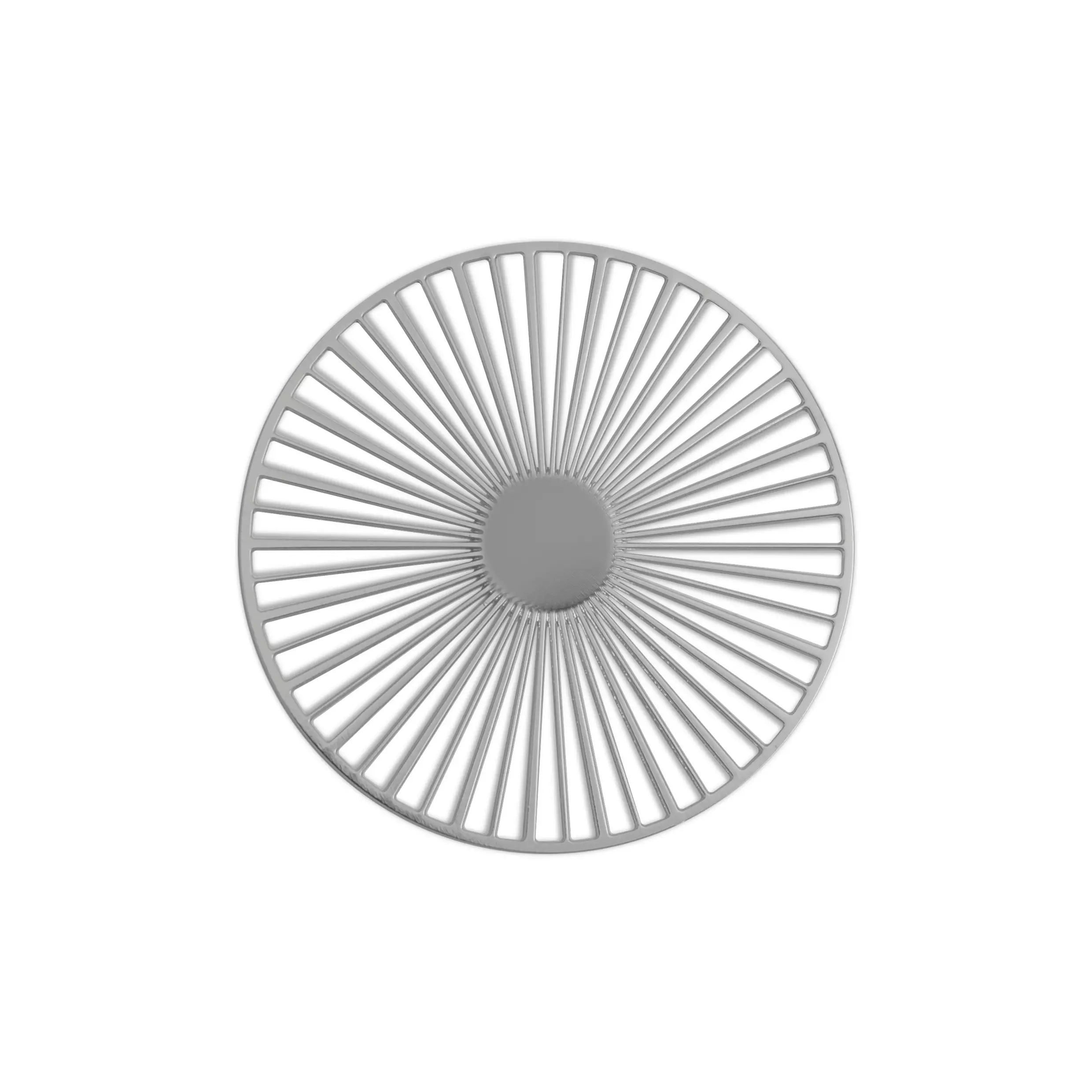 Broche Magnétique Solar Petite Argentée Mat