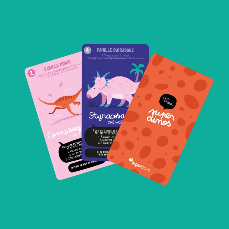 jeu 7 familles dinosaures