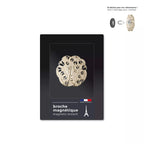 Broche Magnétique Eiffel Florale