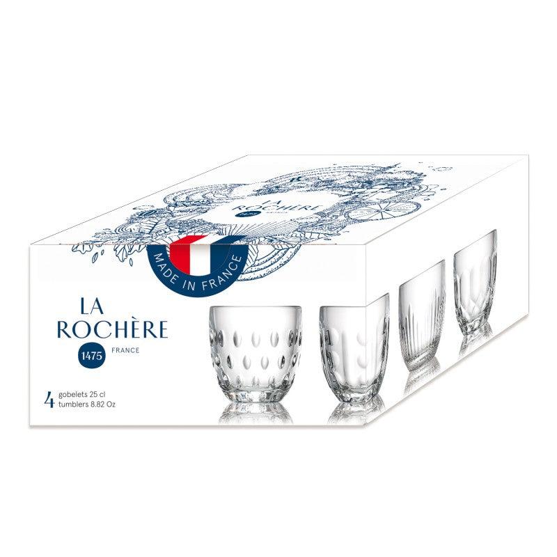Set de 4 Copas Troquet: 4 diseños diferentes