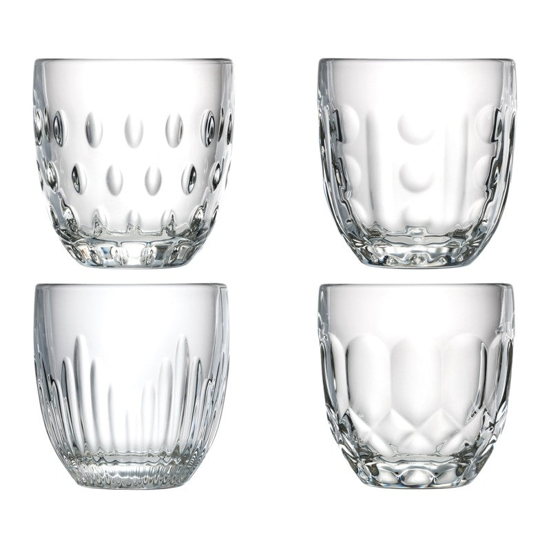 Set de 4 Copas Troquet: 4 diseños diferentes