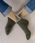 Chaussettes laine cachemire Sapin - Beige