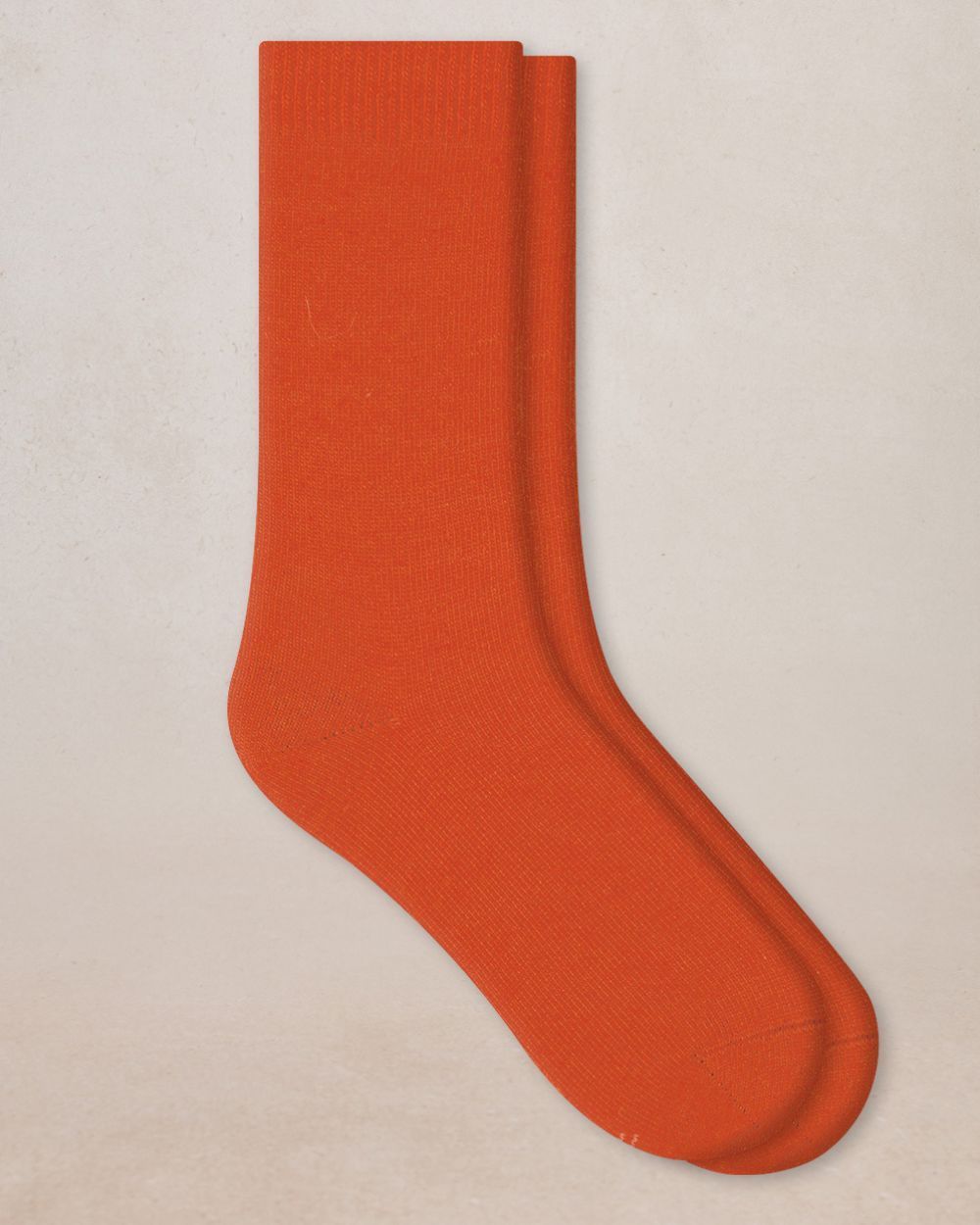 Chaussettes cachemire unies - Potiron
