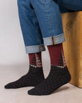 Chaussettes laine cachemire Sapin - Chianti