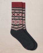 Chaussettes laine cachemire Jacquard - Noir