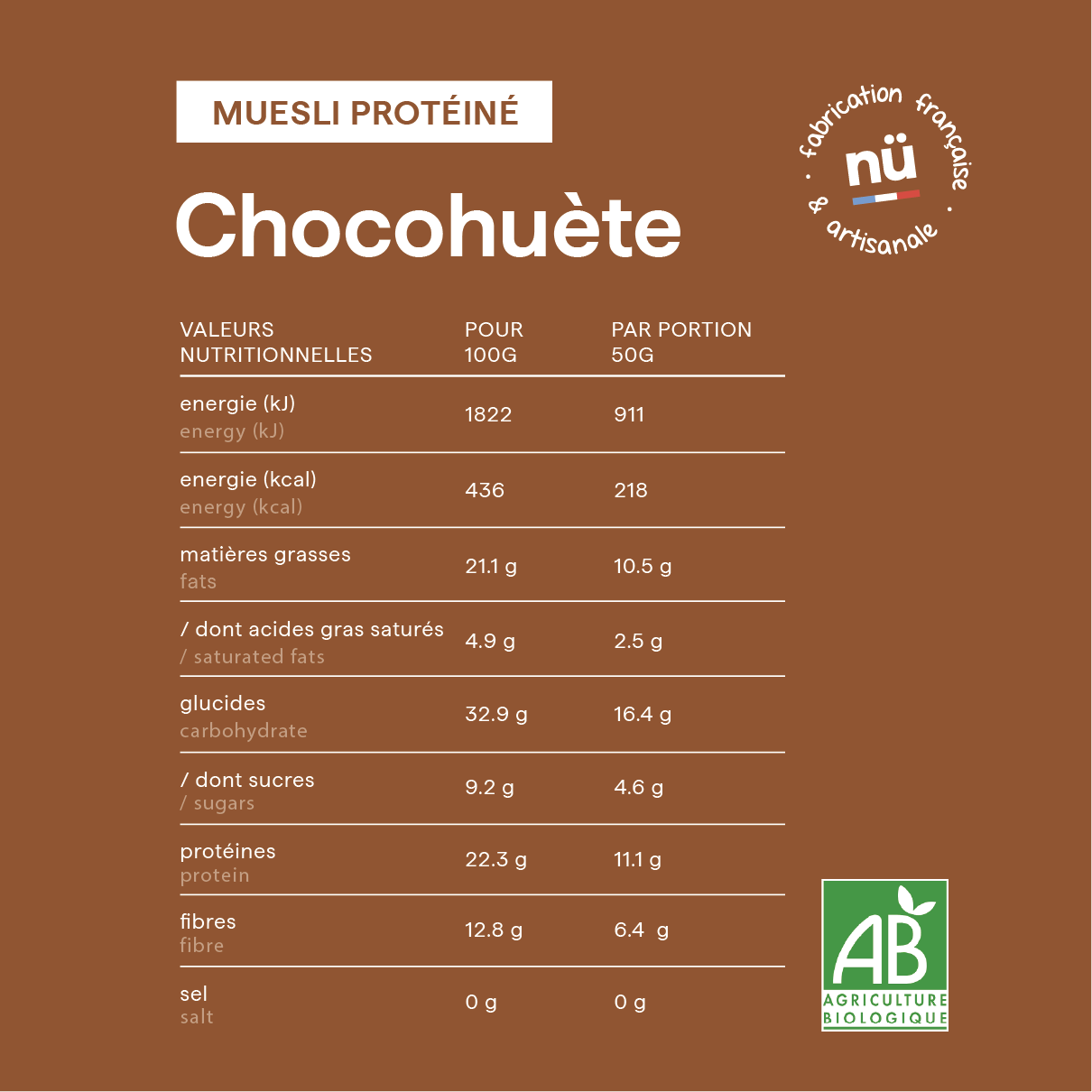 Muesli Chocohuète