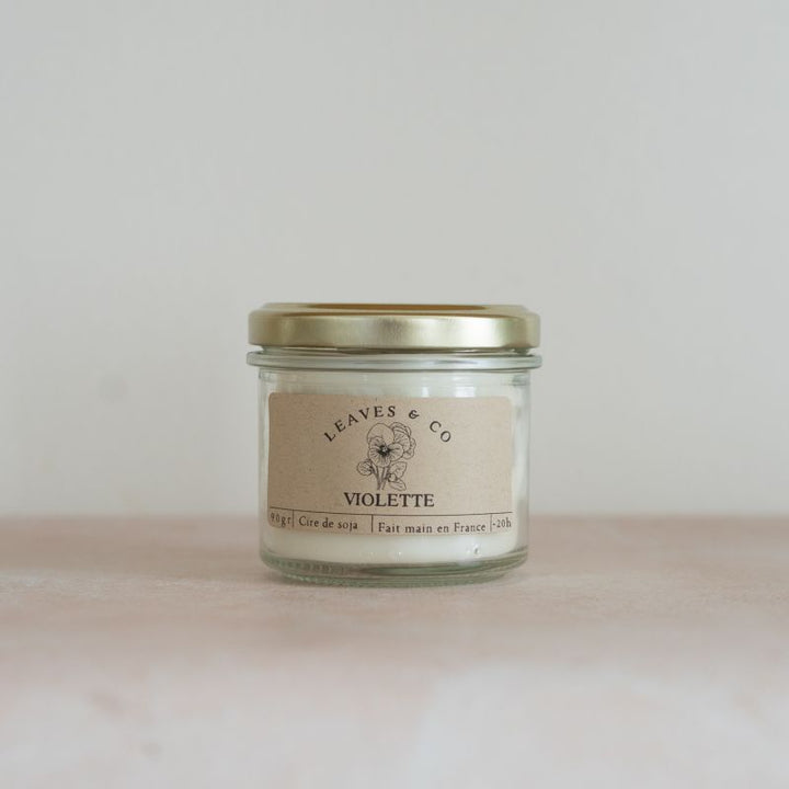 Bougie Pot De Saison Violette