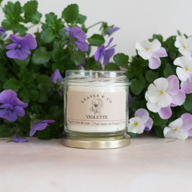 Bougie Pot De Saison Violette