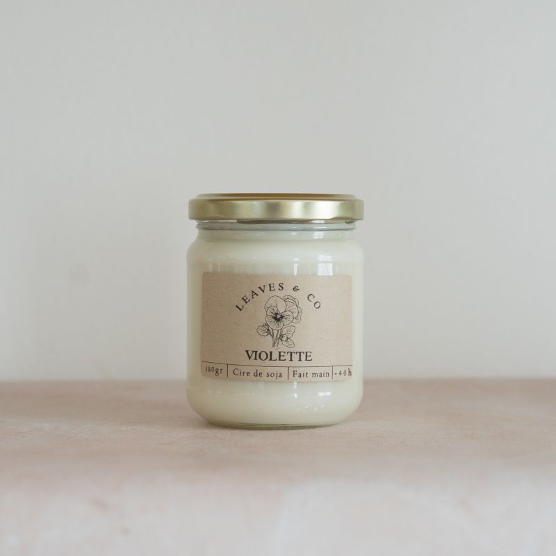 Bougie Pot De Saison Violette