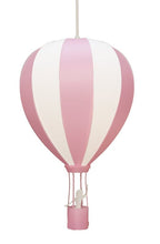 Lámpara colgante globo aerostático rosa