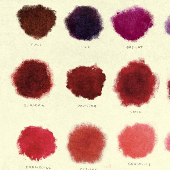 Affiche Les Robes du vin