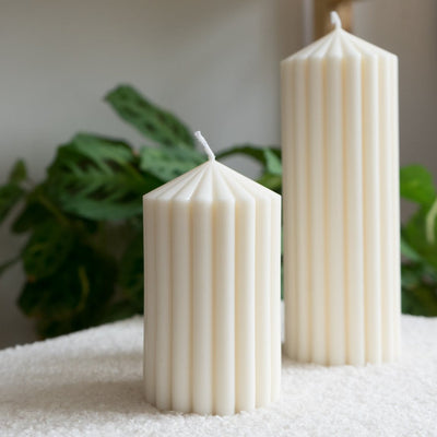Yvoire Ribbed Candle