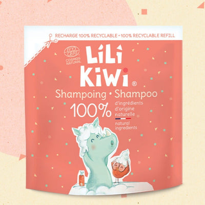 recharge du shampoing enfant lilikiwi aux ingrédients clean