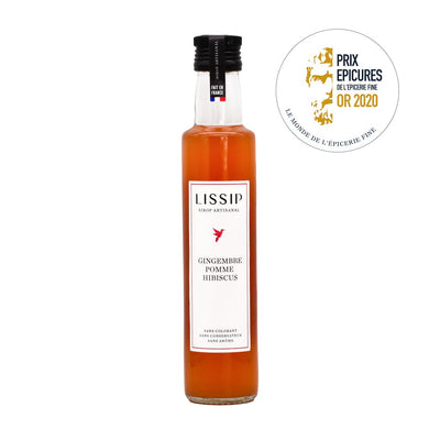 Sirop gingembre pomme hibiscus - 25 cL