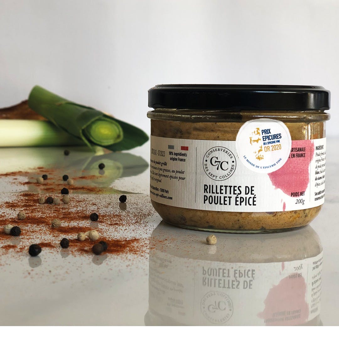 Spicy chicken rillettes - 200g