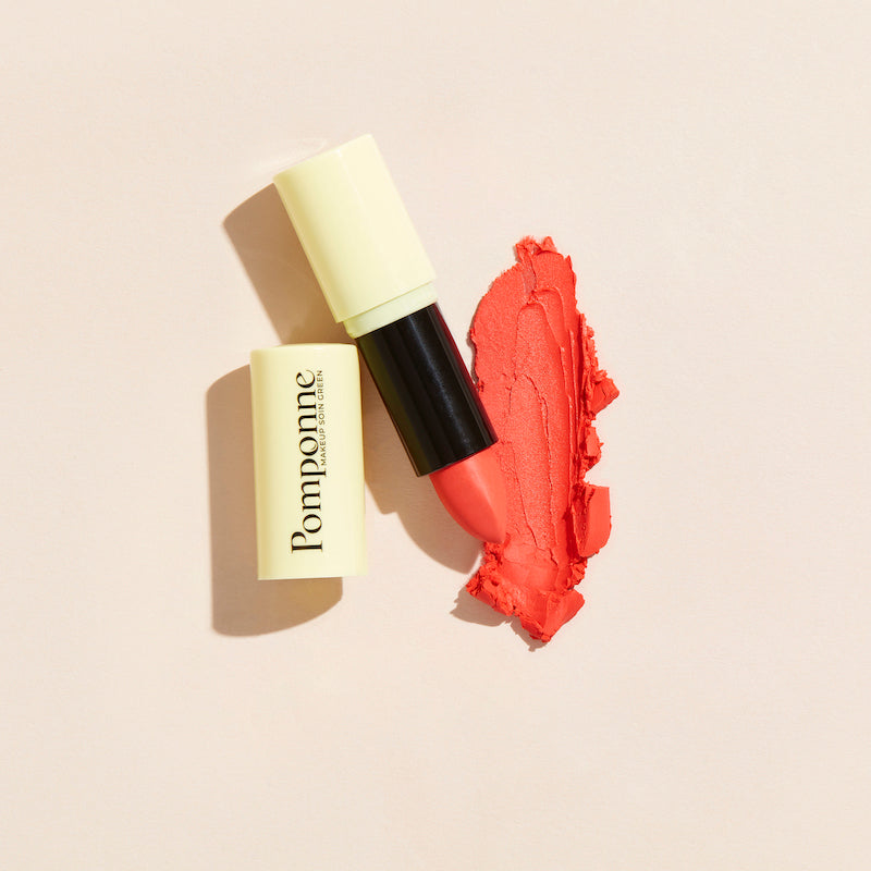 Coral semi-matte natural moisturizing lipstick