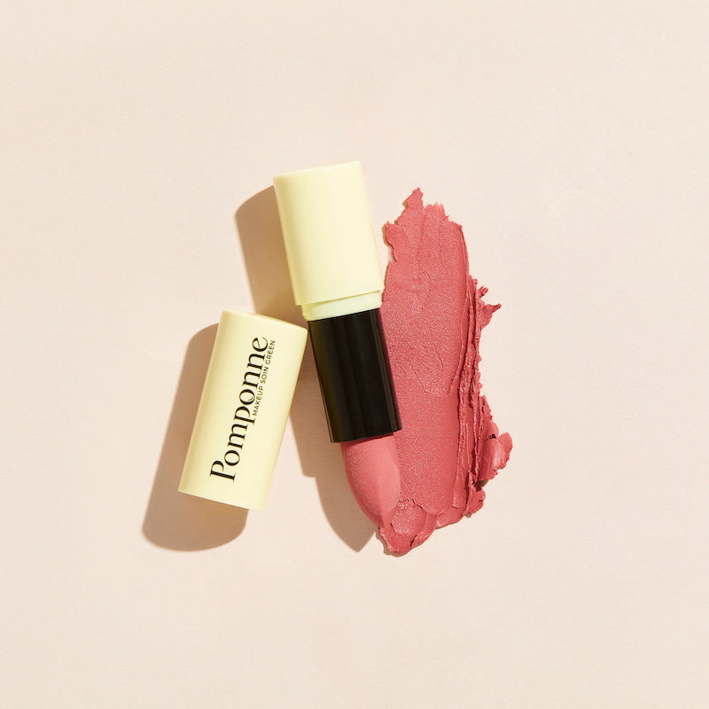 Semi-matte natural moisturizing lipstick Pale pink 