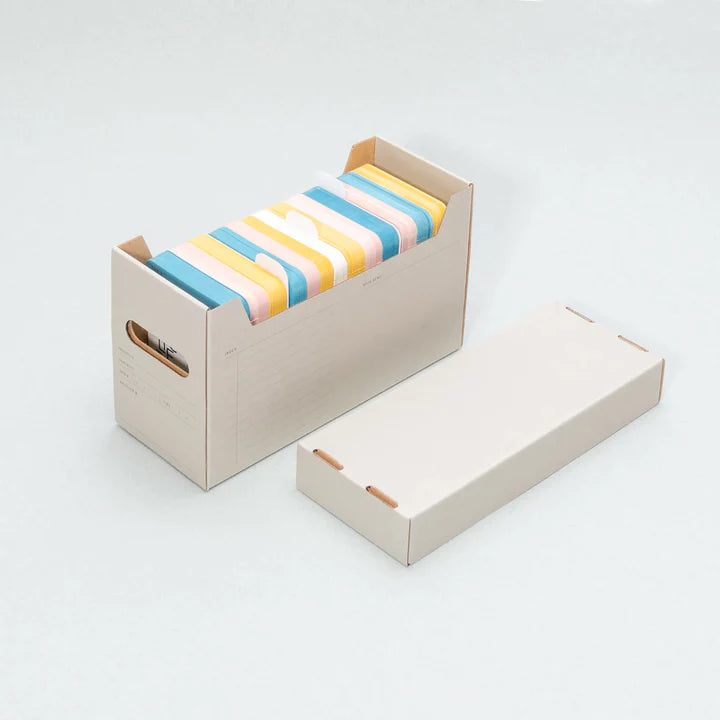 Caja de cartón "Archivio" - Pietra Serena Gris